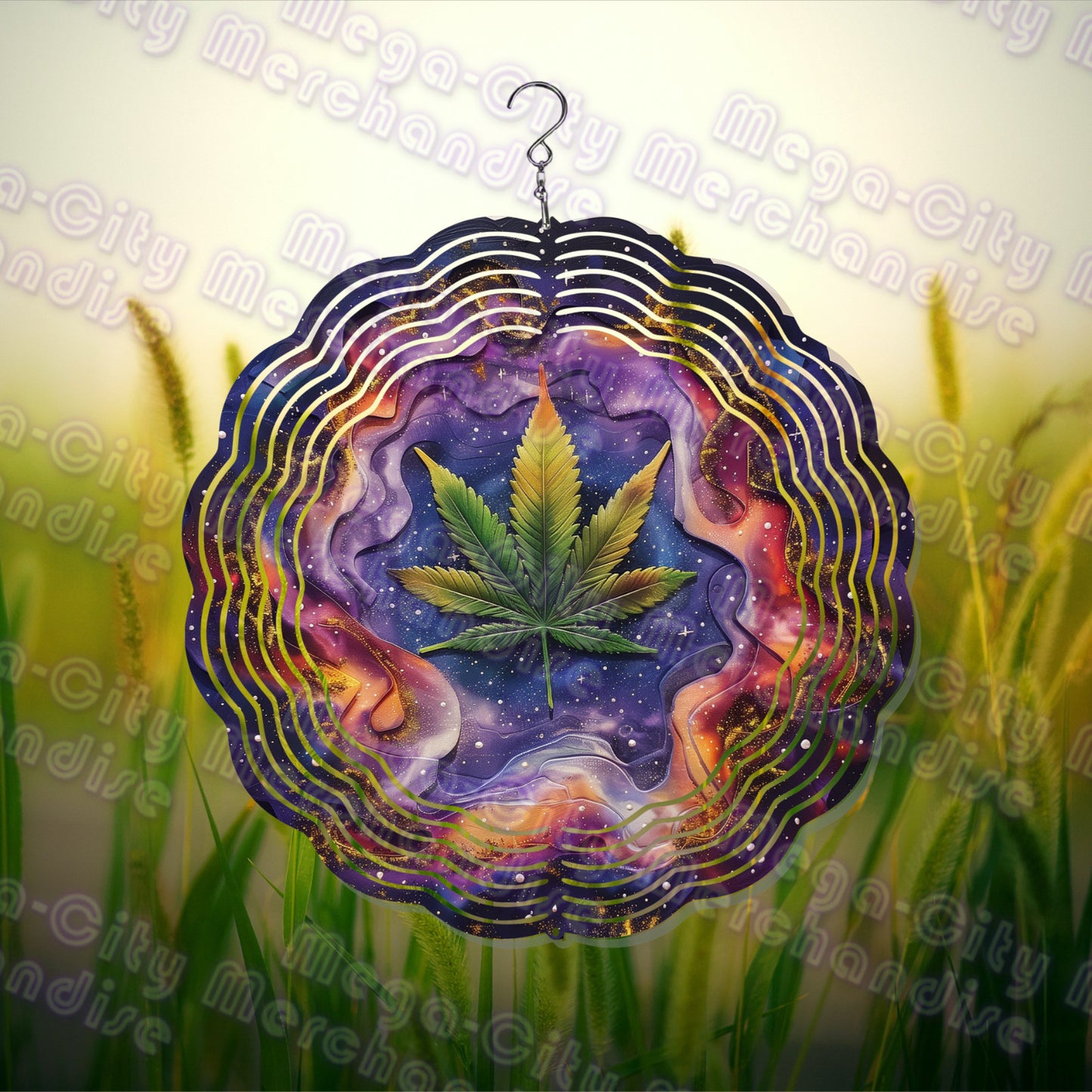 420 Themed 10inch Wind Spinner 6 Cool Styles with fluorescent option!