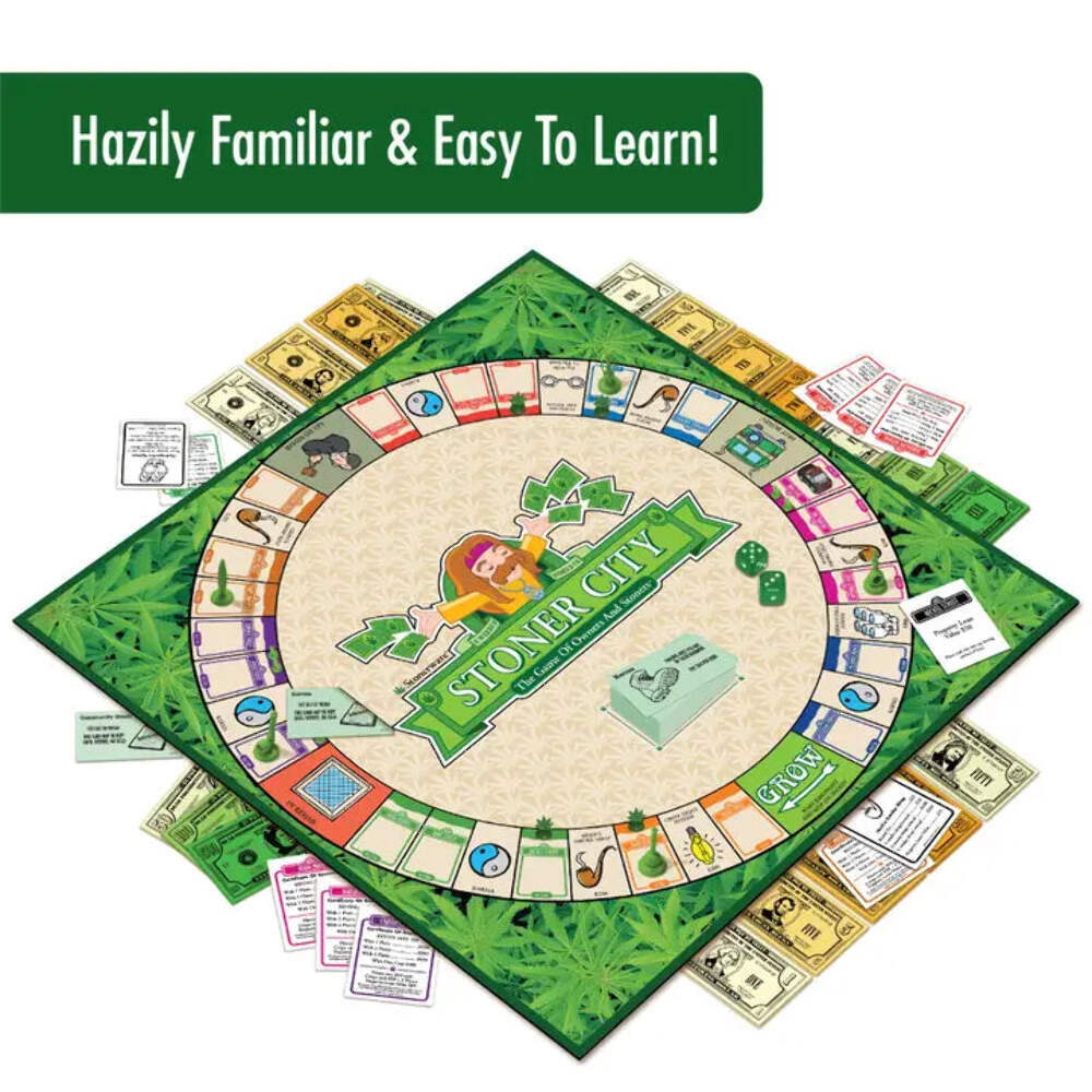 Stonerware Stoner City Board Game 420 Themed Cannabis Party Game