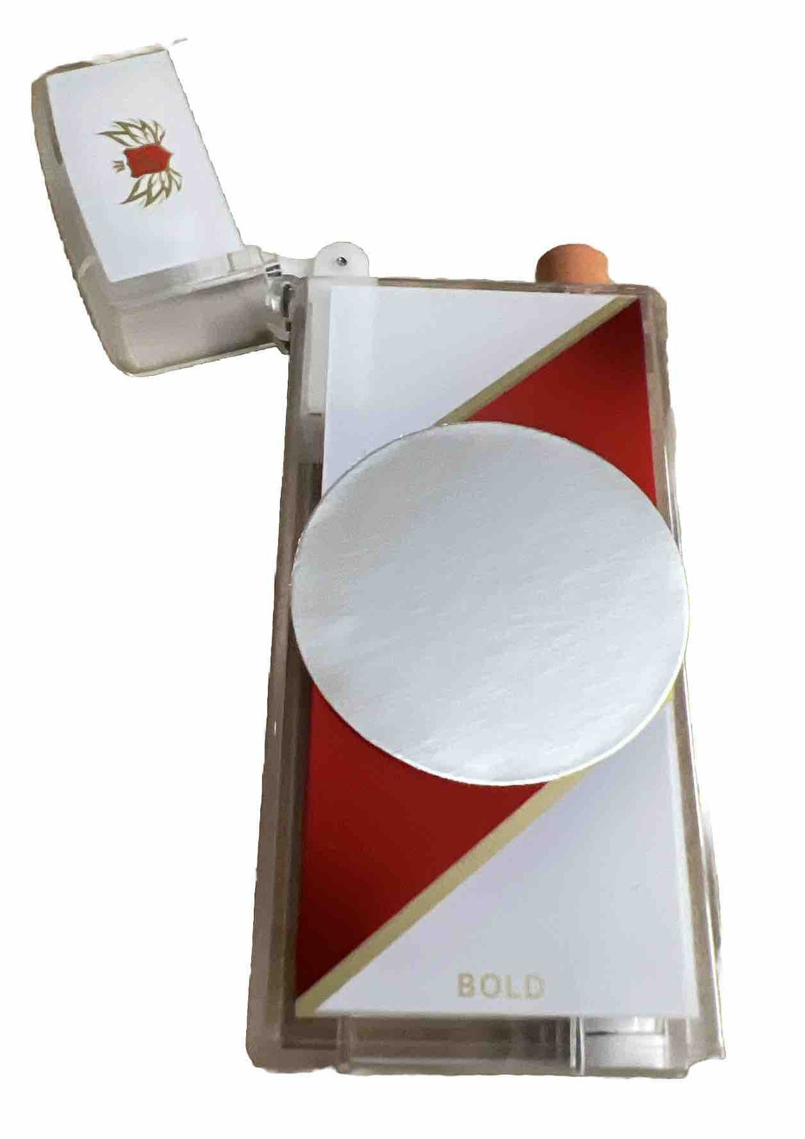 Click Snap Style Dugout with One Hitter 3.25" Cigarette Bat Pipe Included
