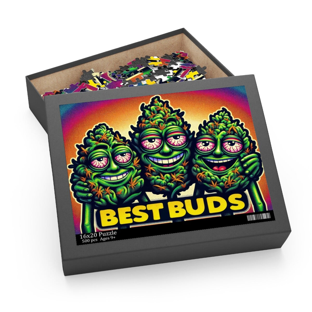 Puzzle (120, 252, 500-Piece) Weed Marijuana Stoner "BEST BUDS" Cannabis Funny