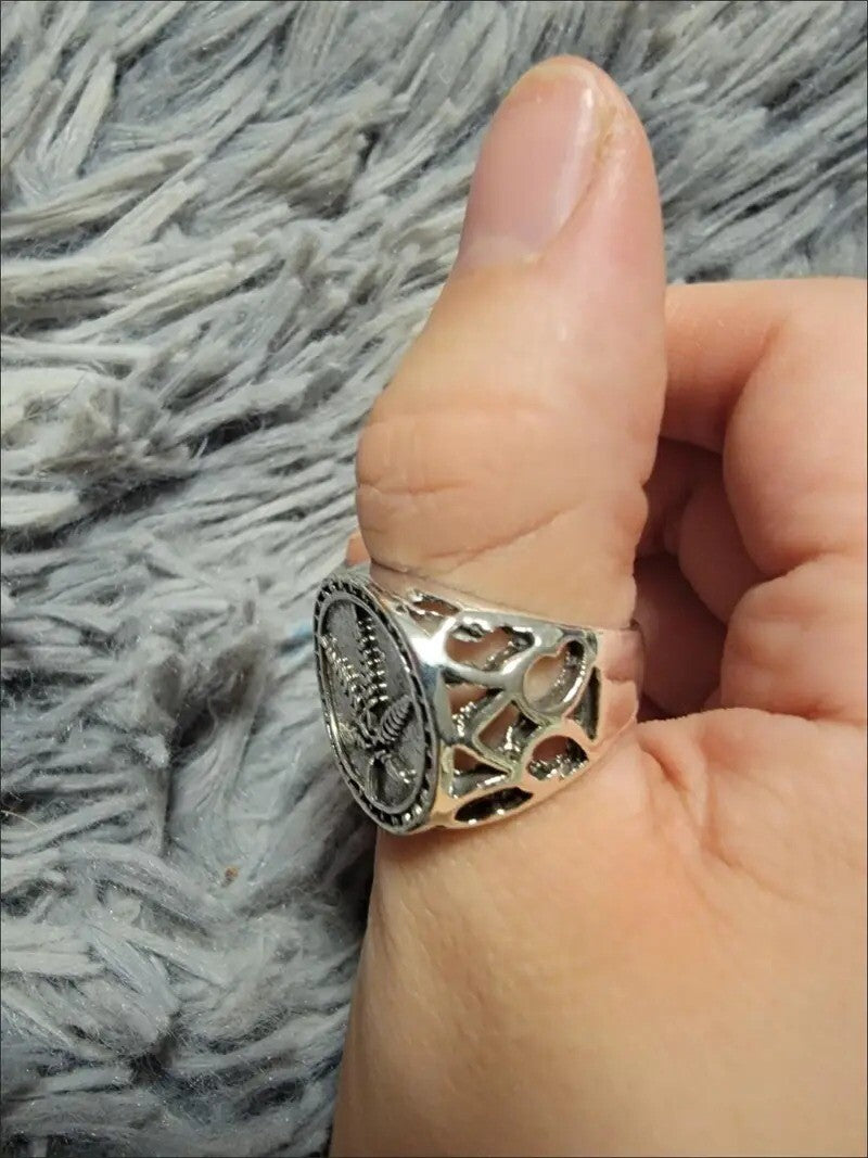 Marijuana Leaf Ring, Pot, Cannabis, Weed, Biker, Stoner, Punk, Metal, Rock size 8 to 11