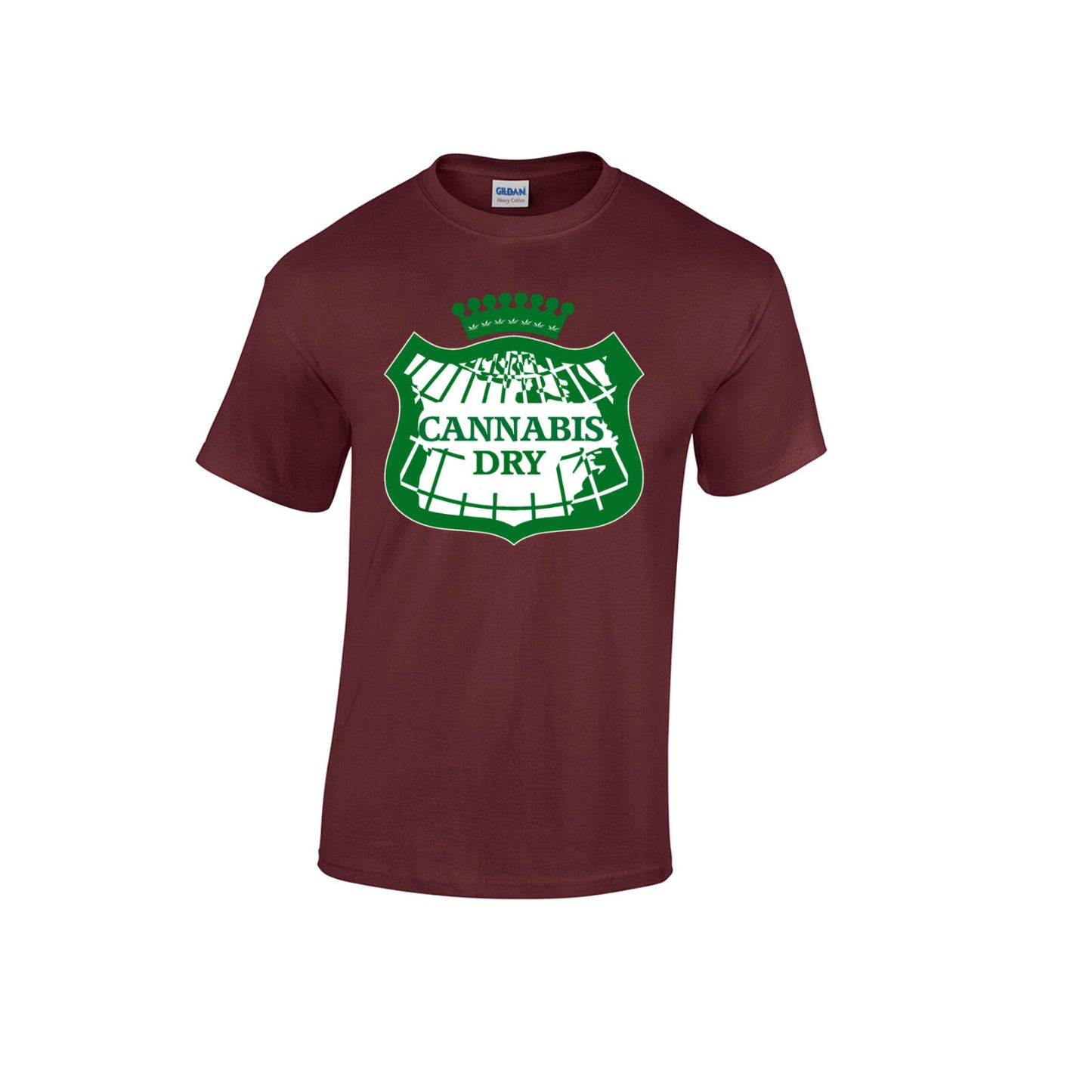 Cannabis Dry Adult Funny T Shirt / Free Shipping. / Screen Printed 4 Colors size M to 2XL