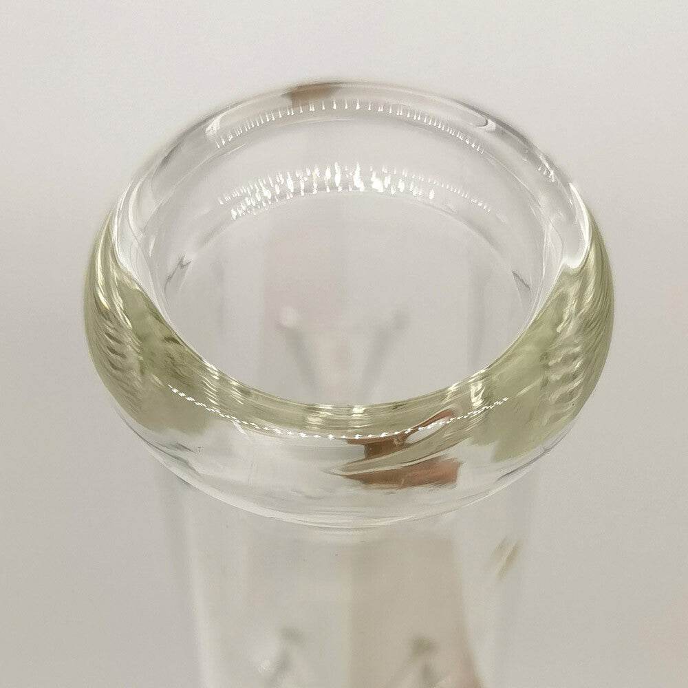 9.6inch Heavy Clear Glass Bong Water Pipe Smoking Pipes Hookah Percolator Bongs - Maryjanes Bong Shop