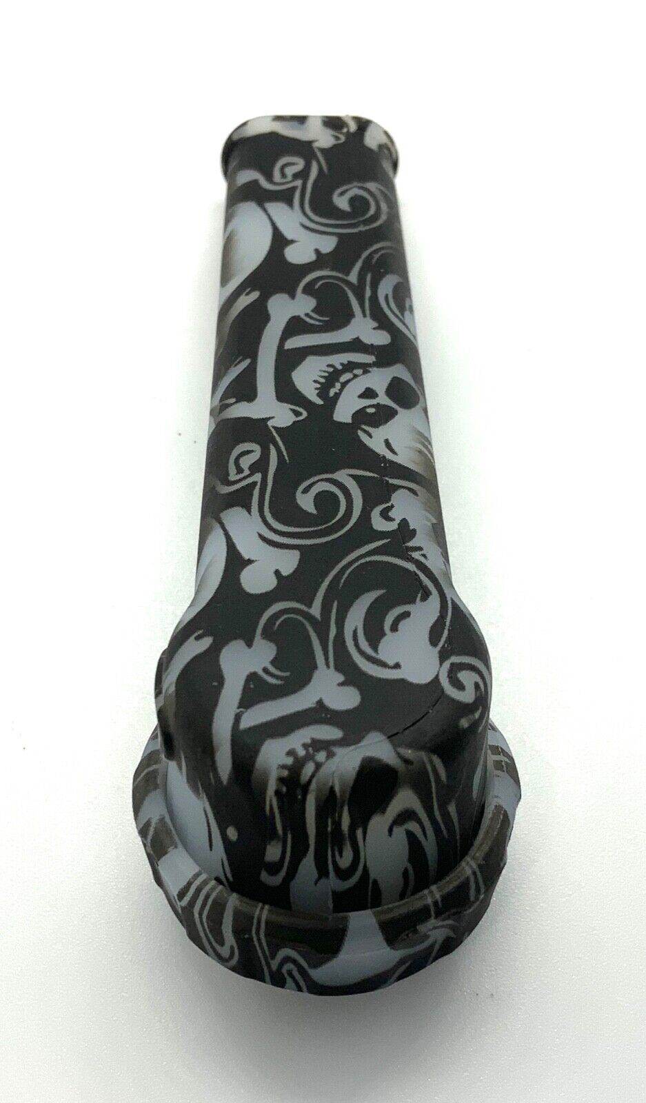 Silicone Smoking Pipe with Glass Bowl w/Cap (glow) US seller - Maryjanes Bong Shop