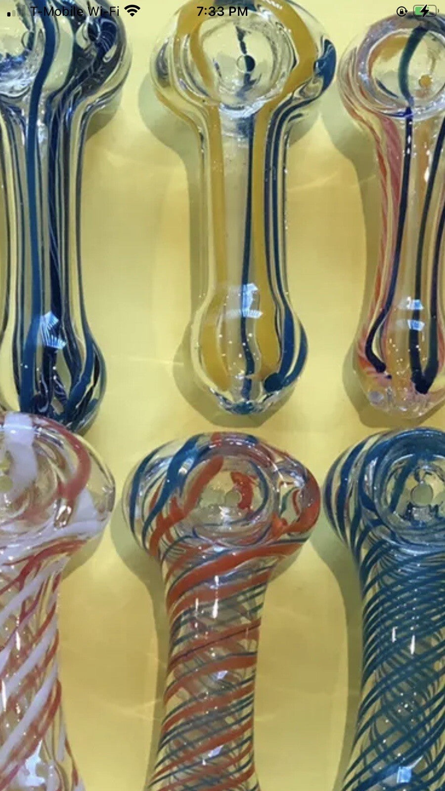 4 PACK 3” 3.5 “INCHTobacco Smoking THICK HEAVY Glass Hand Pipe