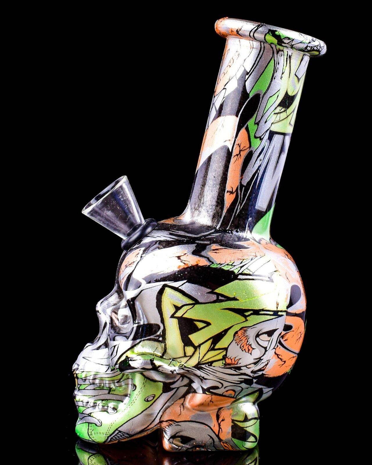 GRIM RIPPER Bong Mini BONG Glass Water Pipe COOL Hookah Skull Bongs *USA* - Maryjanes Bong Shop
