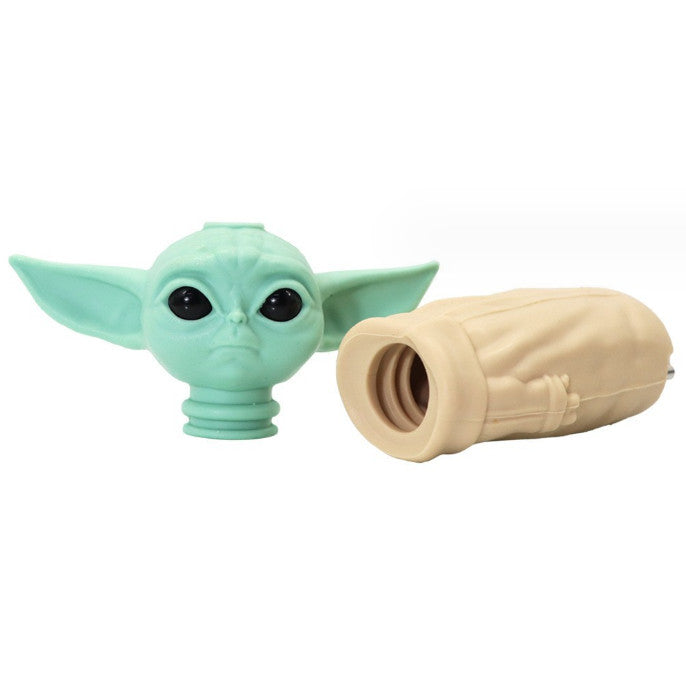 5'' Silicone Star Wars Baby Yoda Hand Pipe Grogu Hand Pipe Perfect Gifts