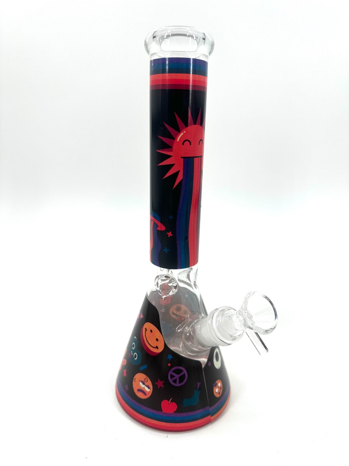 11" Cute Black Cartoon Hookah Glass Bong Water Pipes Best Gift High Quality
