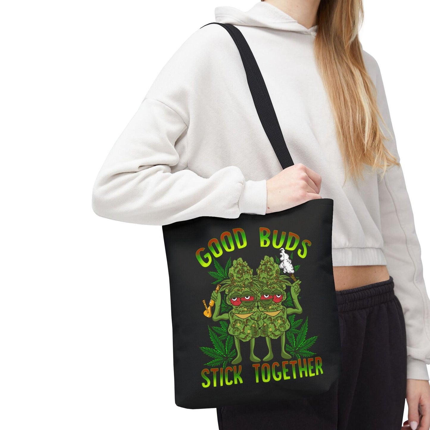 Good Buds Tote Bag, Funny Cannabis Bag, Gift for Friends, Weed Lovers,