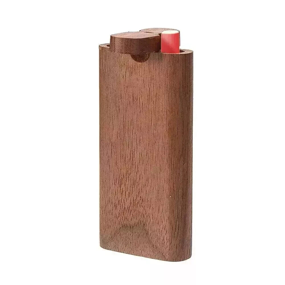 Wooden Dugout Pipe Self Cleaning Metal Bat Poker Smoking Pipe One Hitter Kit US