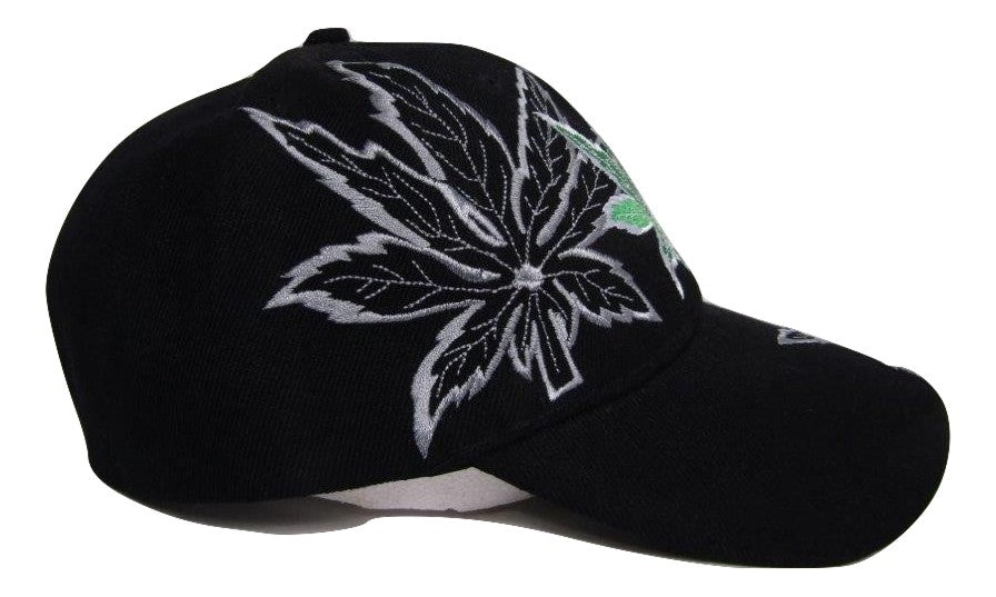 Black Shadow Weed Marijuana 420 Joint Blunt Pot Refer Baseball Hat Cap (RAM)