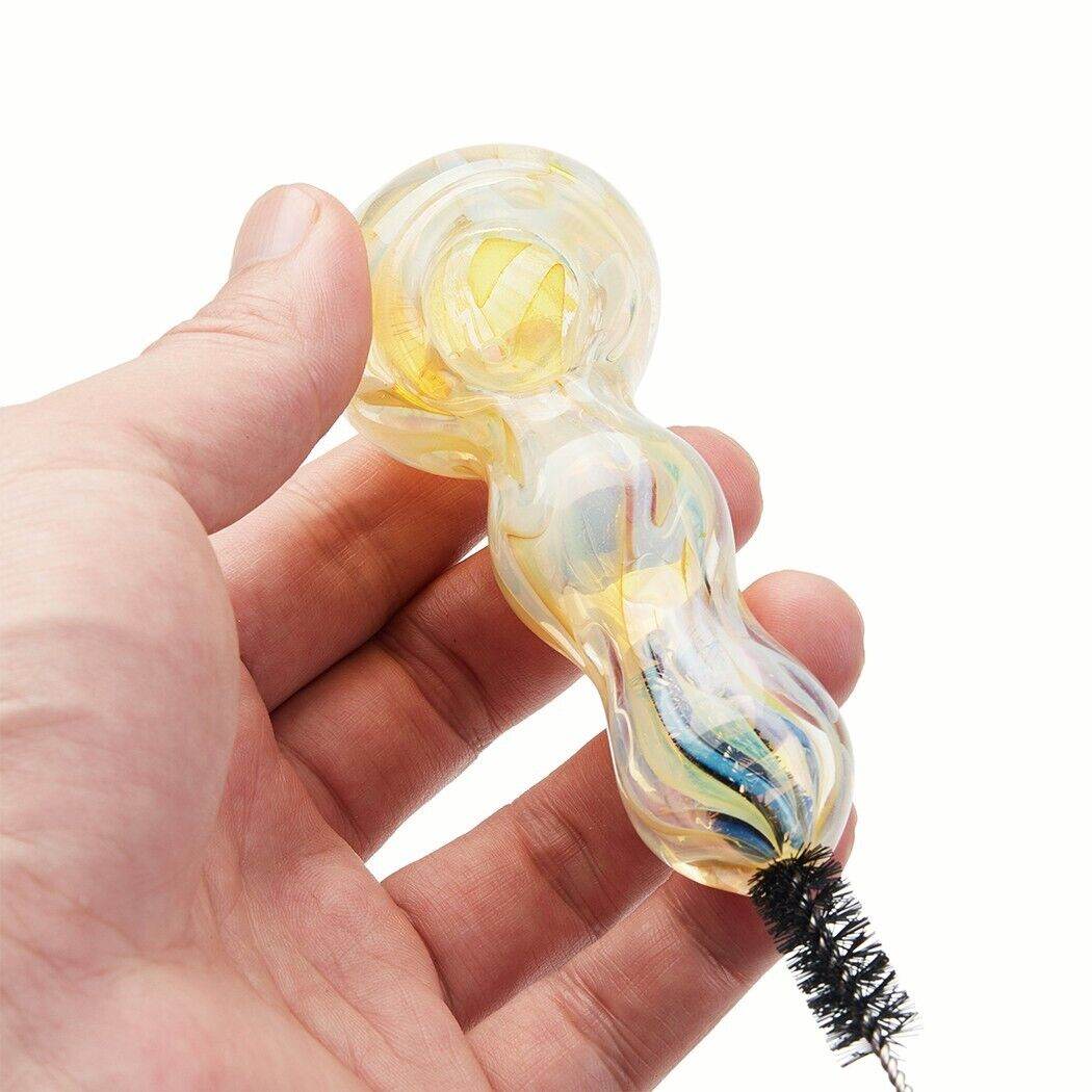 4 Inch Tobacco Smoking Glass Pipe Gorgeous Bowl Collectible Handmade Pipes - Maryjanes Bong Shop