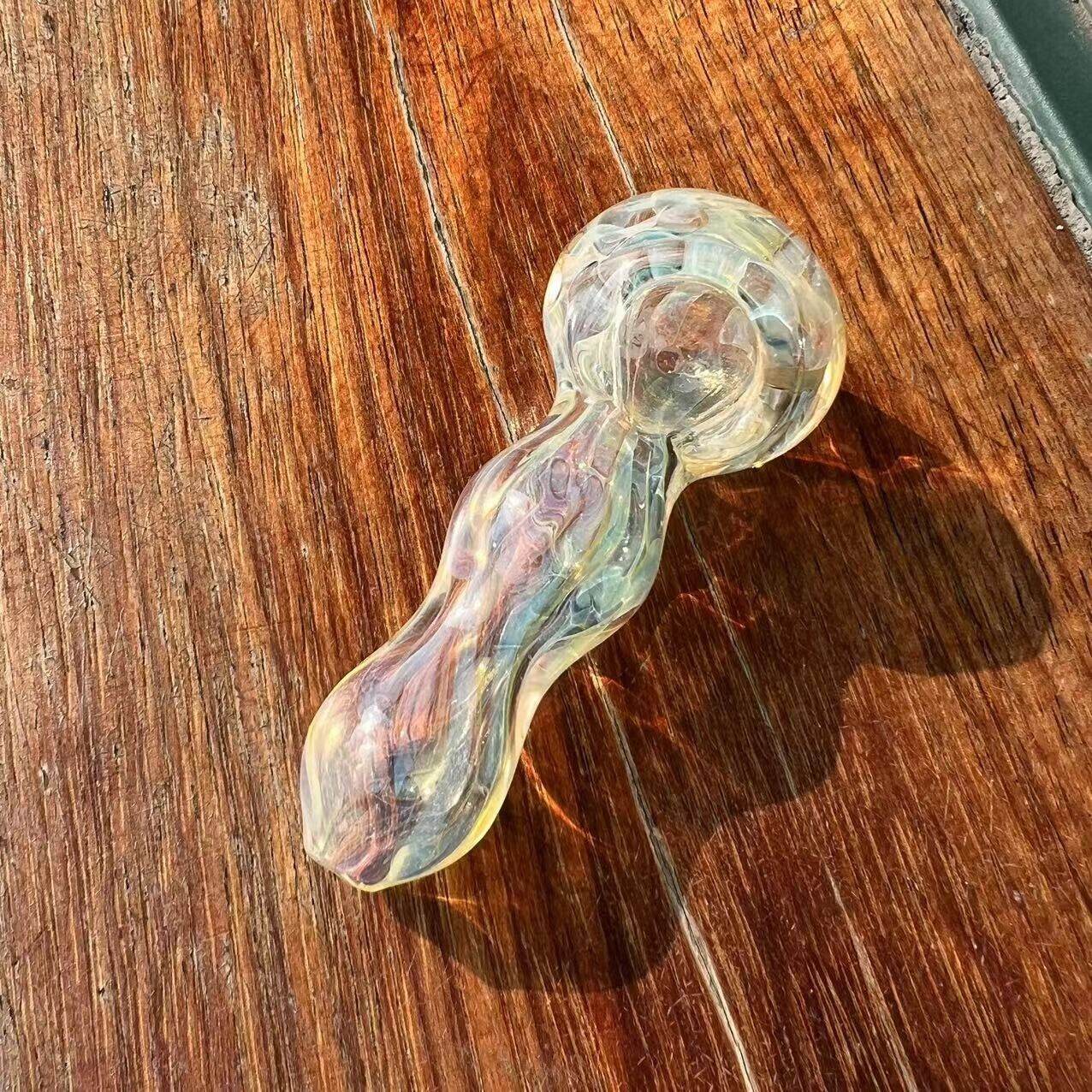 4 Inch Tobacco Smoking Glass Pipe Gorgeous Bowl Collectible Handmade Pipes - Maryjanes Bong Shop