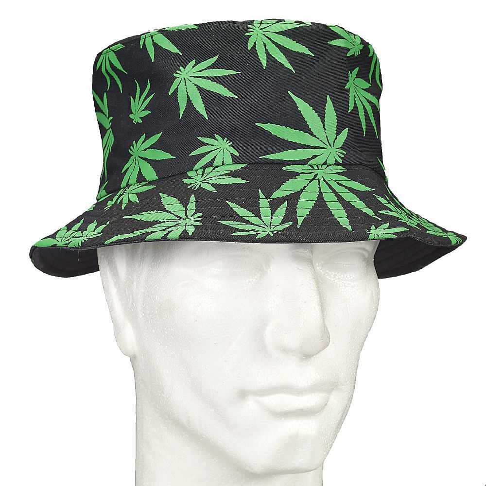 Marijuana Cannabis Weed Pot Leaf 420 Bucket Hat💋Unisex Cap - Choose Color