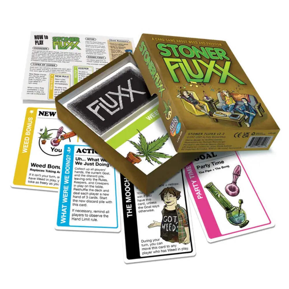 Stoner Fluxx 420 Stoner Party Game Cannabis Themed