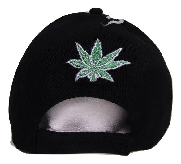Black Shadow Weed Marijuana 420 Joint Blunt Pot Refer Baseball Hat Cap (RAM)