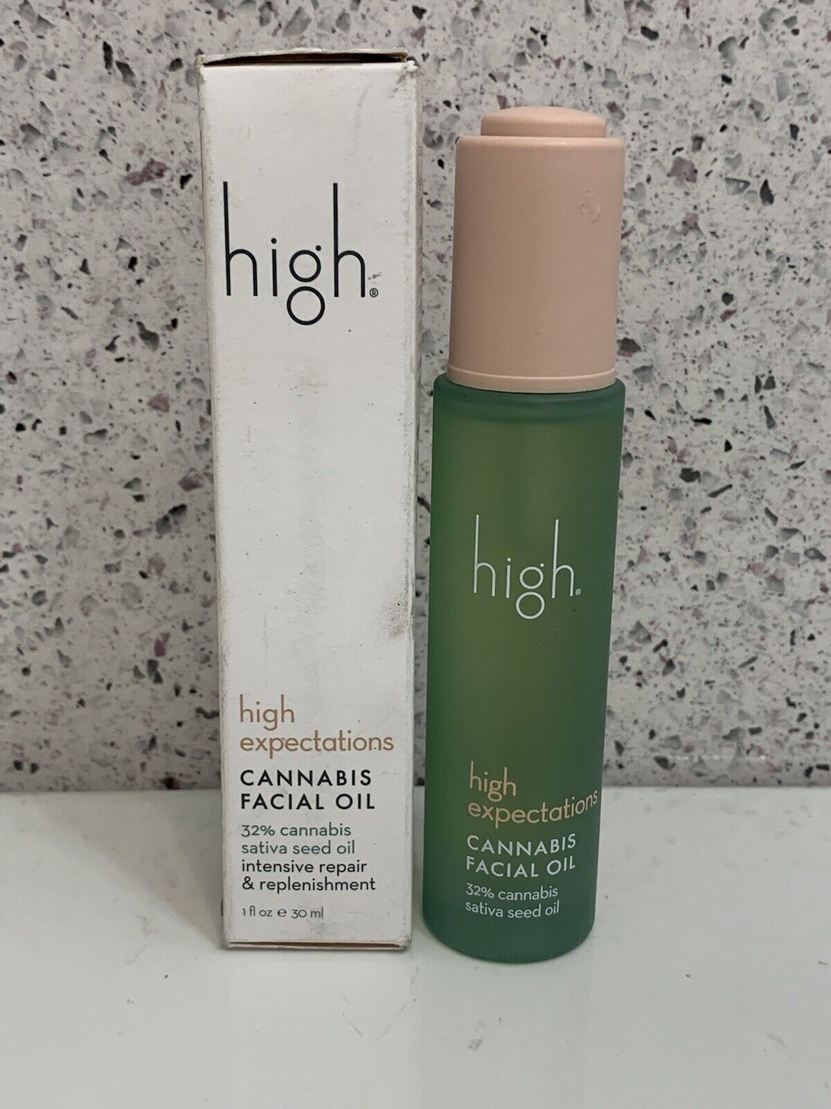 High Expectations Cannabis Facial Oil REPAIR & REPLENISHMENT 1oz new !! Sale
