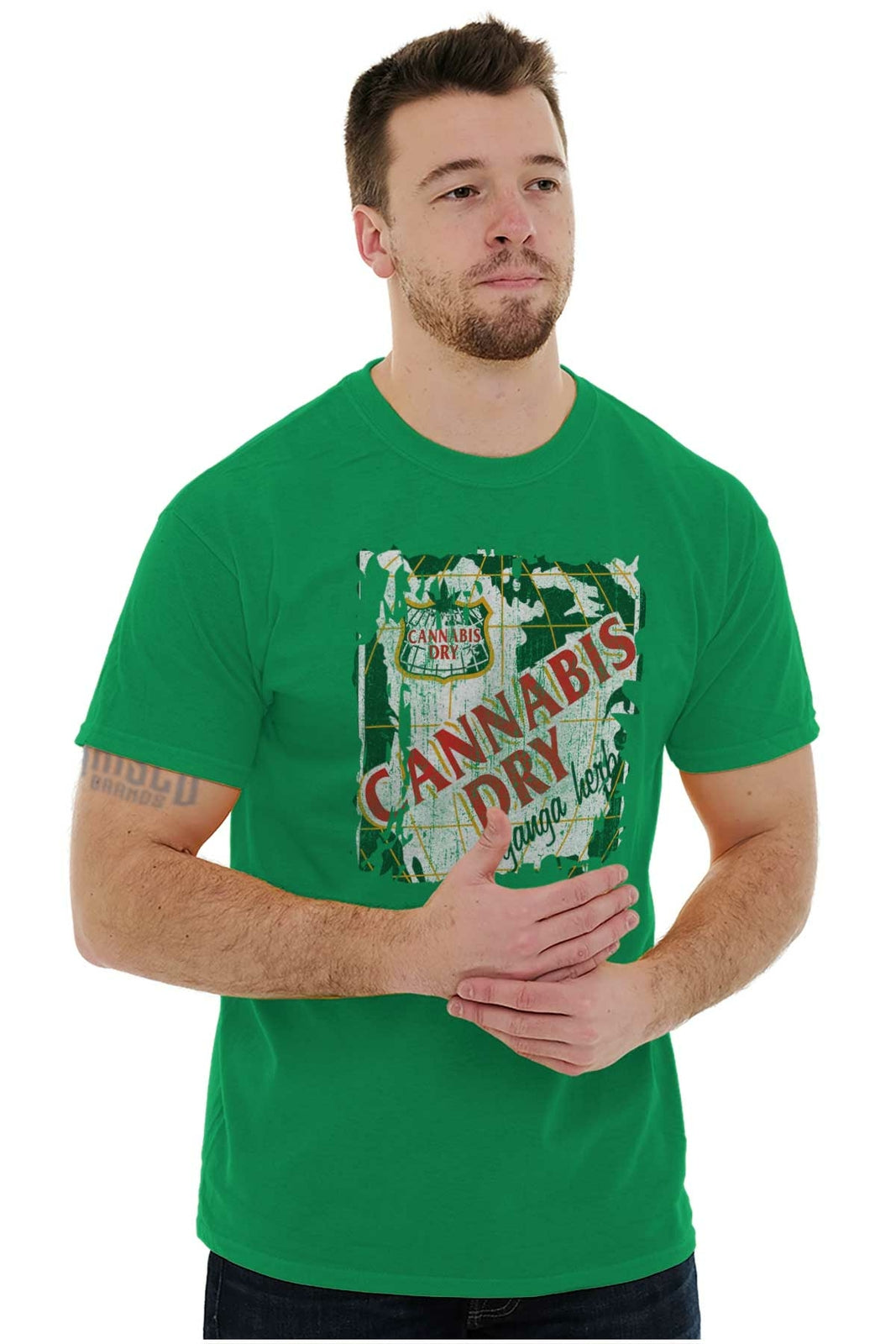 Cannabis Funny Marijuana Ganga Ale Womens or Mens Crewneck T Shirt Tee size Sto 5XL