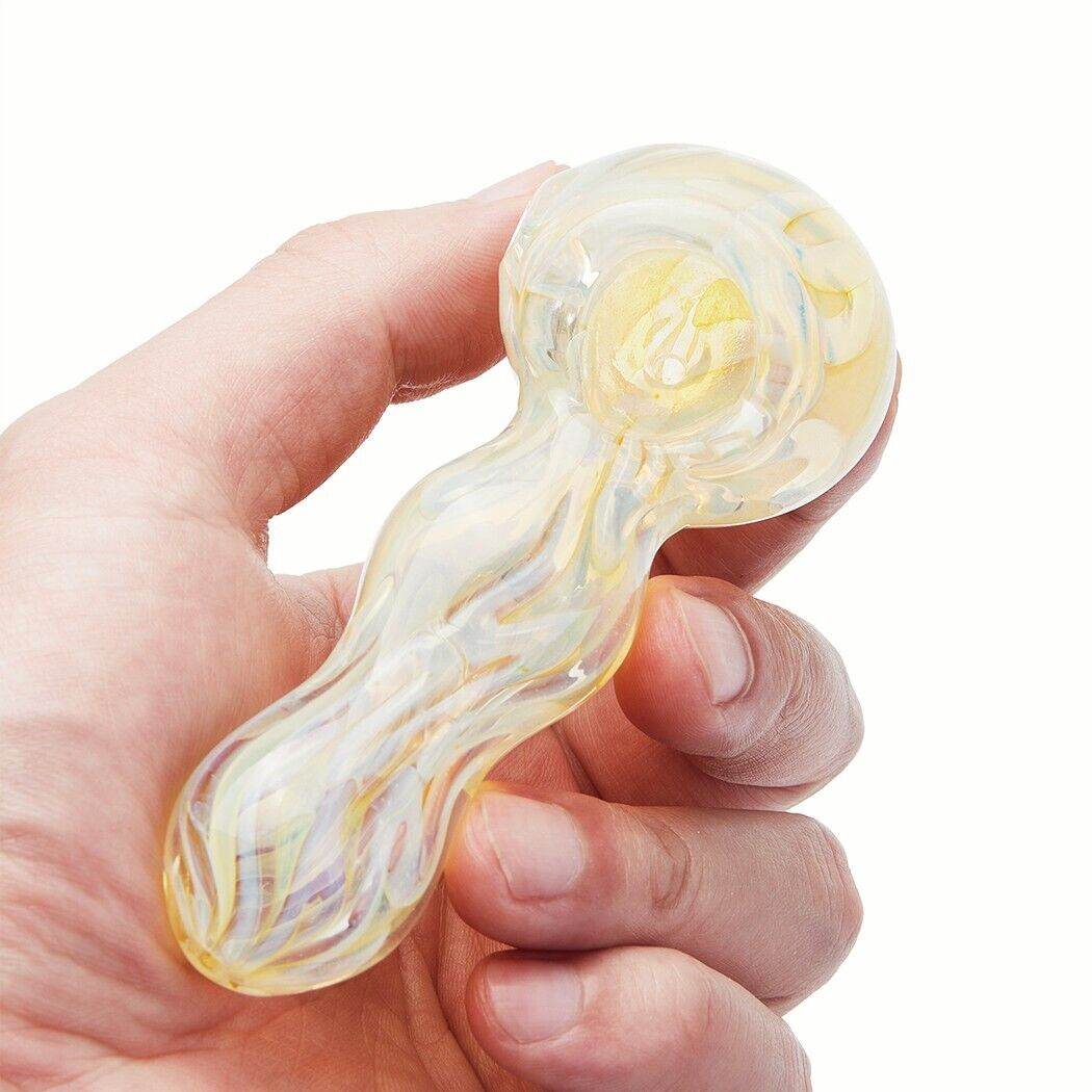 4 Inch Tobacco Smoking Glass Pipe Gorgeous Bowl Collectible Handmade Pipes - Maryjanes Bong Shop