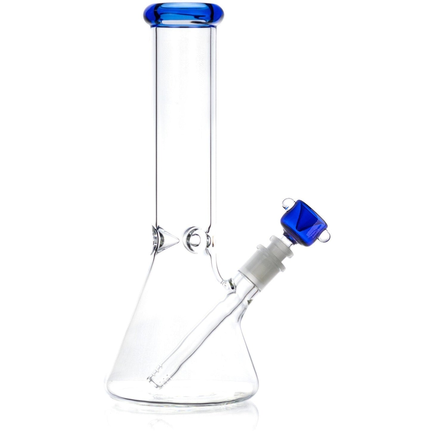 10" Heavy Duty Glass Bong Glass Water Pipe Smoking Tobacco Pipe Beaker 14MM Bowl