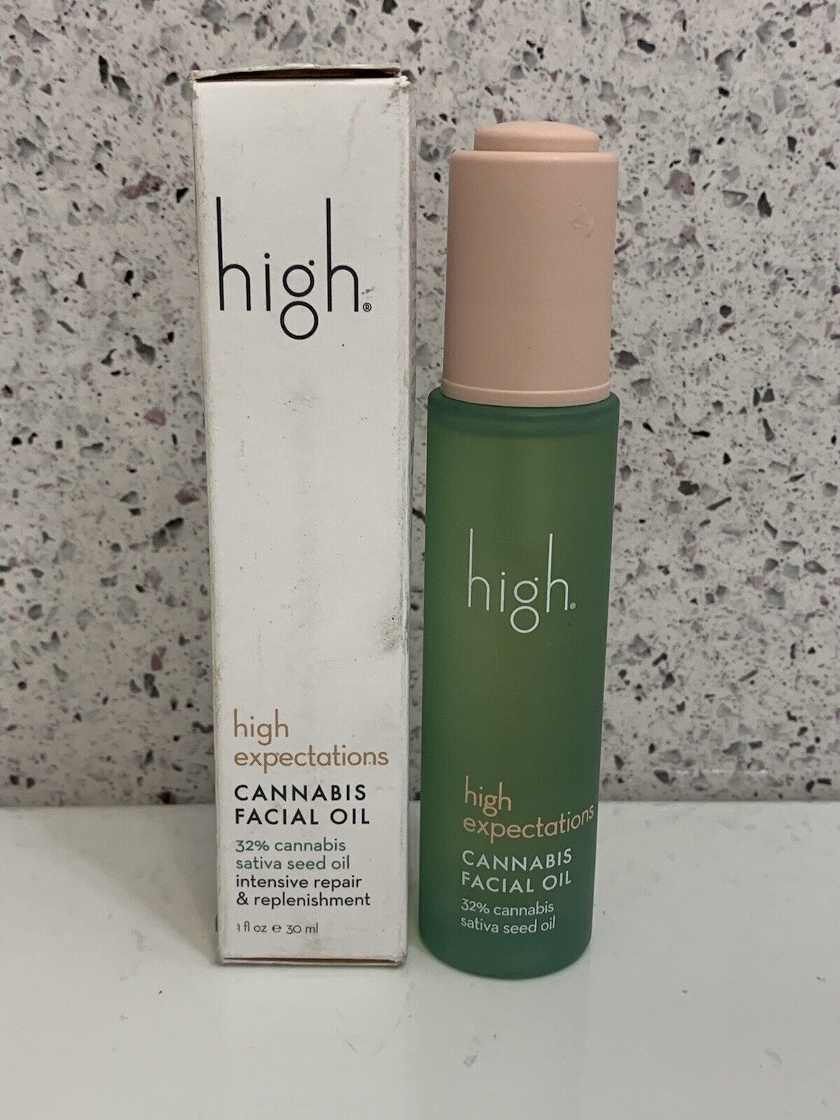 High Expectations Cannabis Facial Oil REPAIR & REPLENISHMENT 1oz new !! Sale