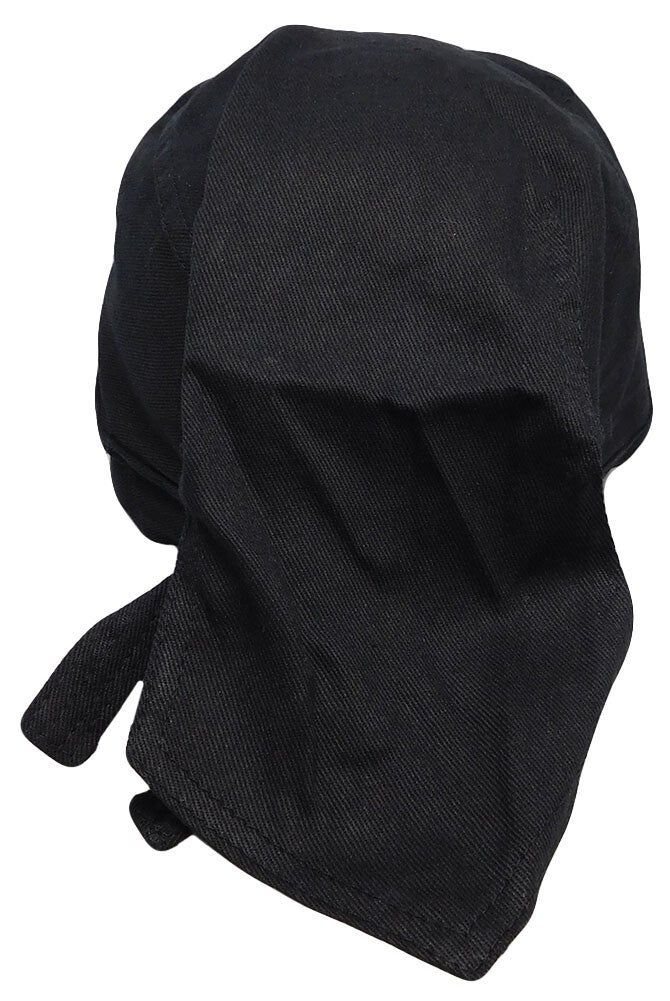 Marijuana Weed Pot Leaf Black Embroidered Doo Rag Skull Cap