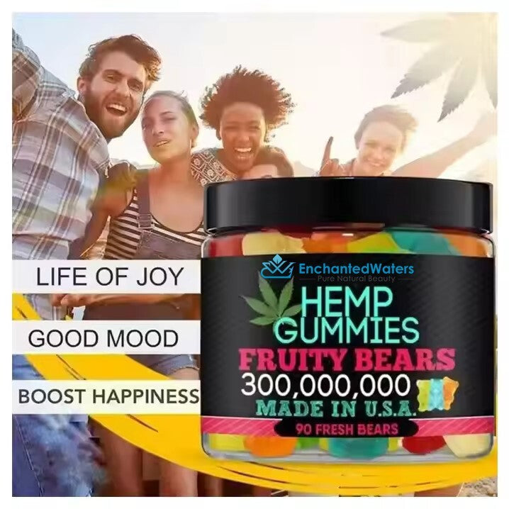 Premium Hemp - Vegan, Pain Relief, Sleep, Calm Anxiety Stress -Made in USA 100ct
