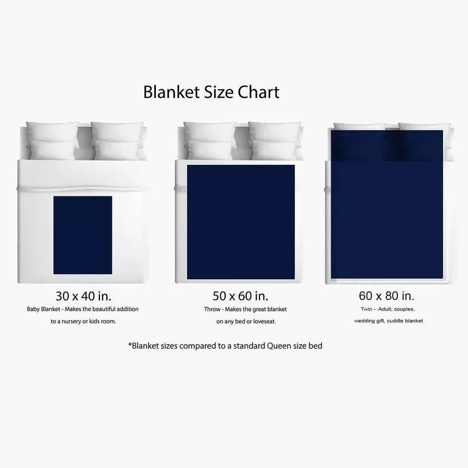 Leaf Microplush Fleece Flannel Throw Blanket Lightweight Soft 30x40 50x60 60x80
