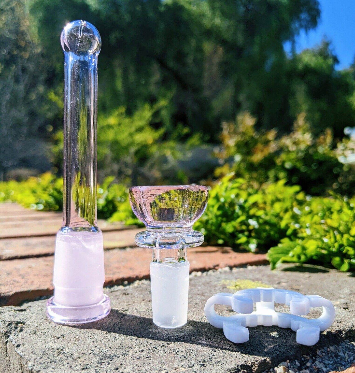 10 Inch Pink Hello Kitty Glass Bong Quality Tobacco Smoking Water Pipe Hookah - Maryjanes Bong Shop