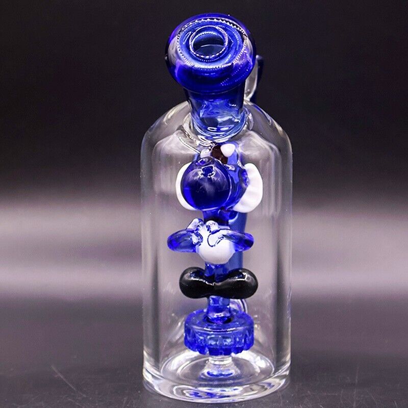5.7" Handy Dinosaur Glass Bong Water Pipe Thick Handmade Recycler Smoking Beaker