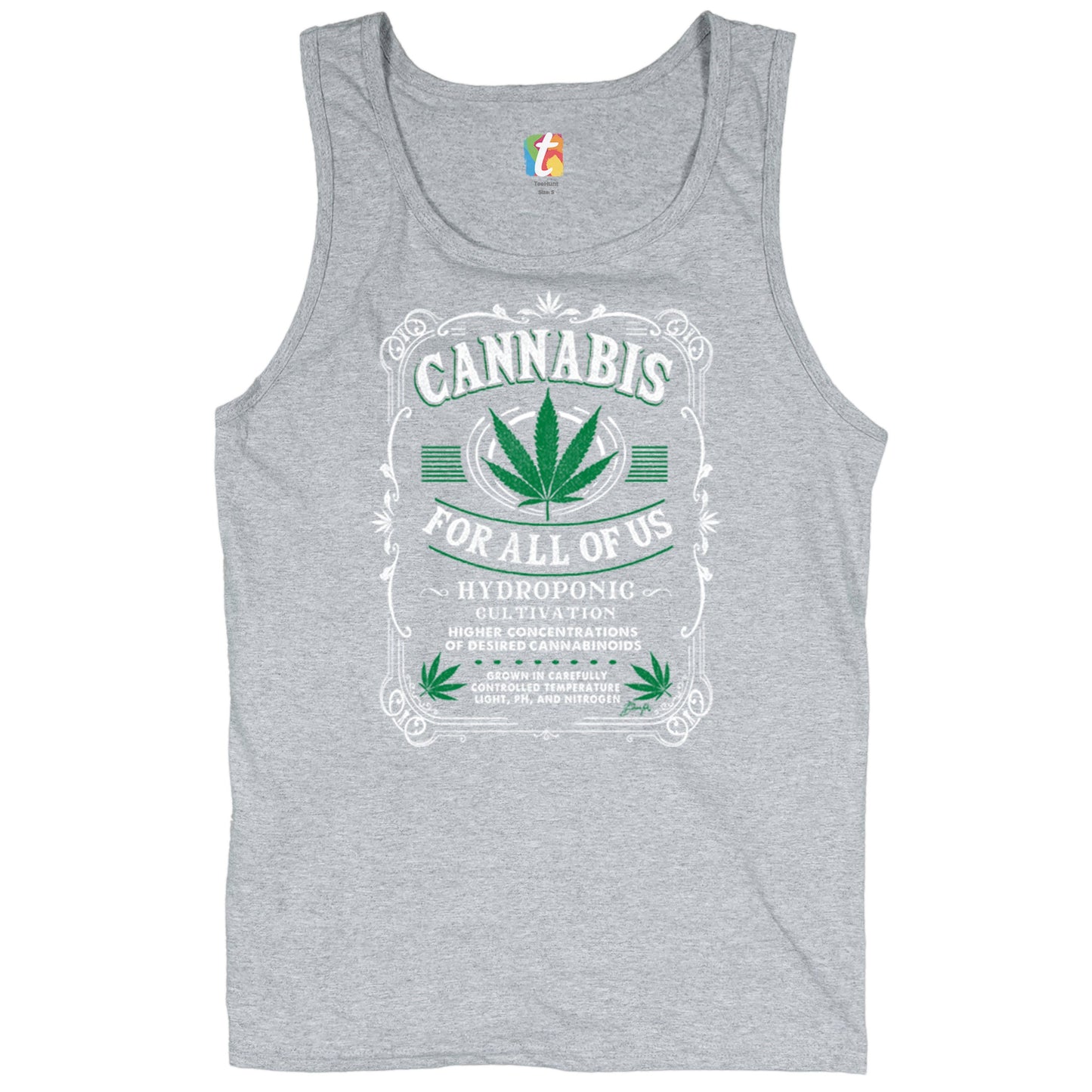 Cannabis For All Tank Top Funny 420 Weed Pot Leaf Marijuana 5 colors size S to 3XL