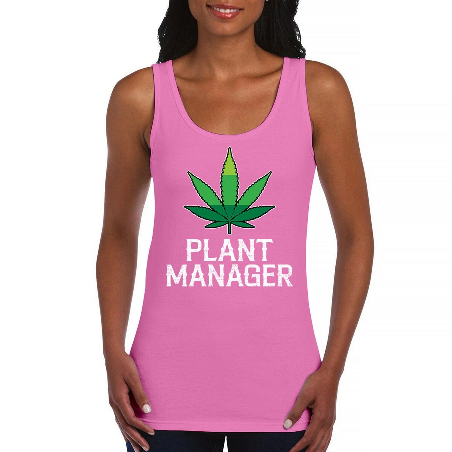 Plant Manager Women's Tank Top Funny Pot Leaf 4 colors size S to 2XL