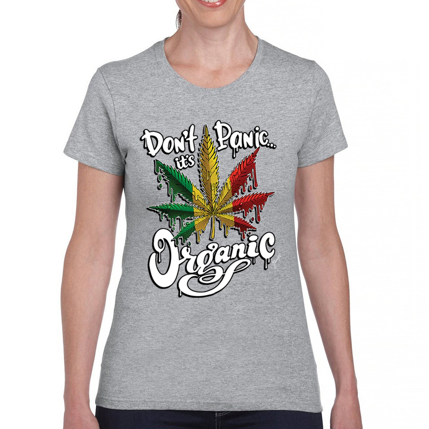 Don't Panic It's Organic T-Shirt 420 Weed Pot Cannabis 7 Colors size S to 3XL