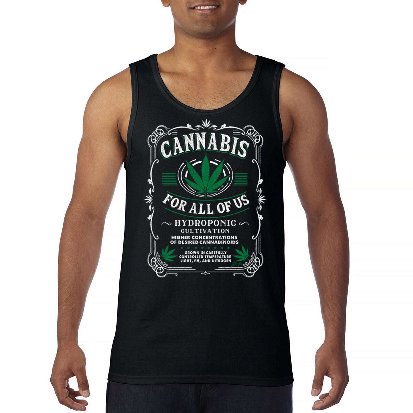 Cannabis For All Tank Top Funny 420 Weed Pot Leaf Marijuana 5 colors size S to 3XL