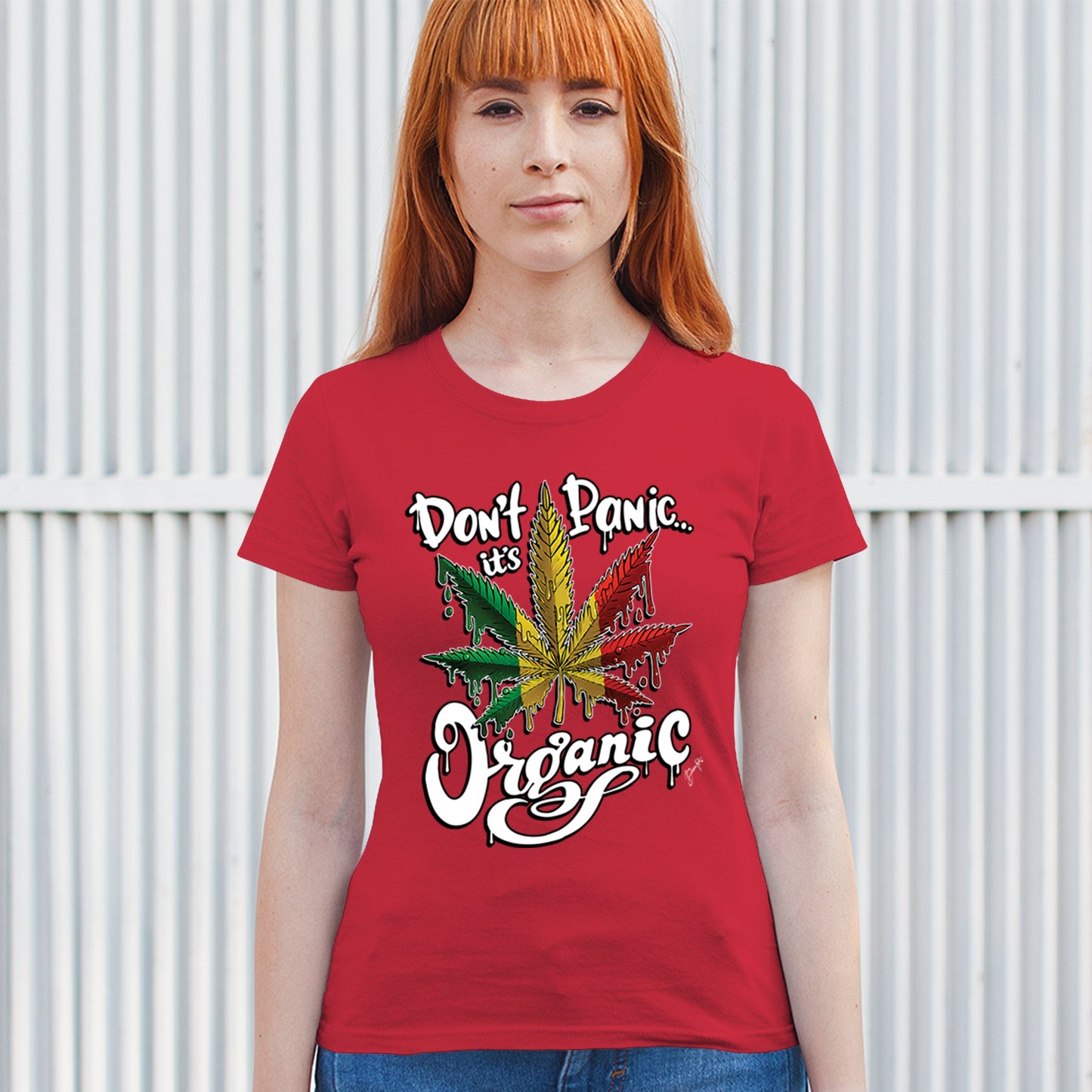 Don't Panic It's Organic T-Shirt 420 Weed Pot Cannabis 7 Colors size S to 3XL
