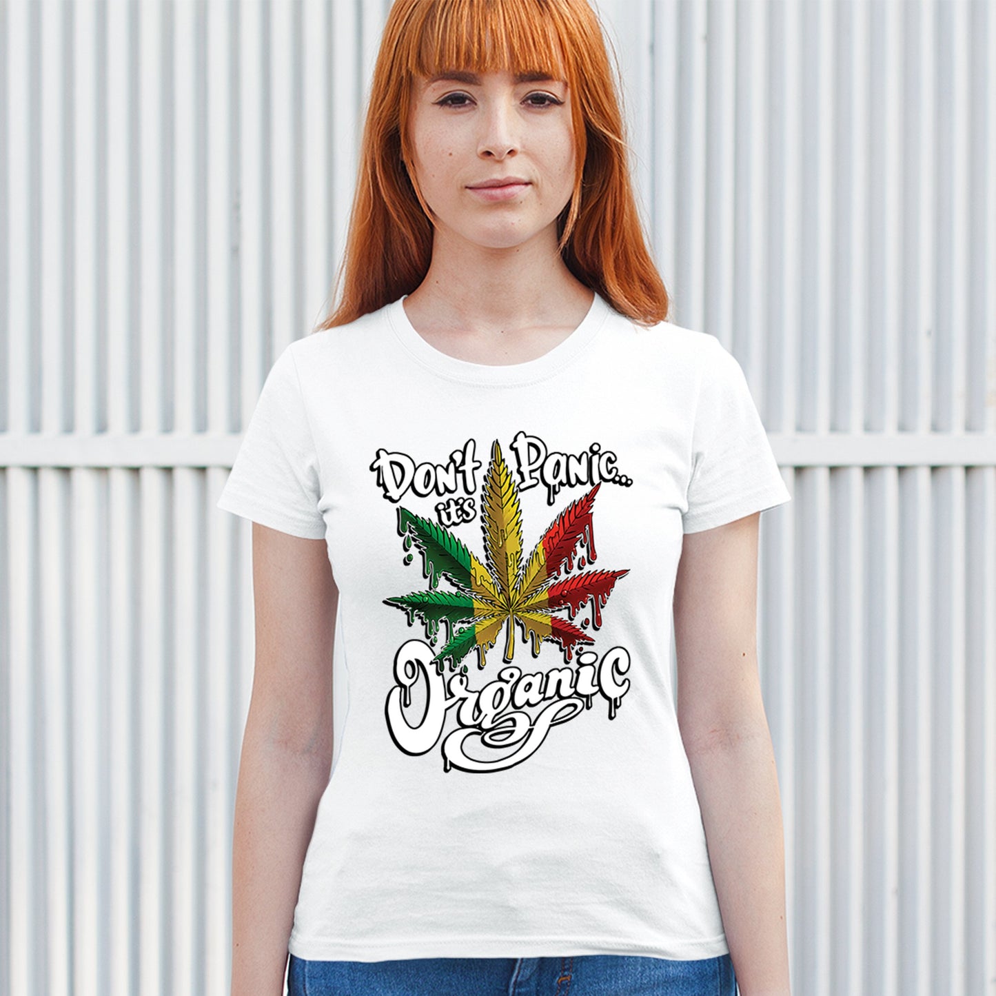 Don't Panic It's Organic T-Shirt 420 Weed Pot Cannabis 7 Colors size S to 3XL