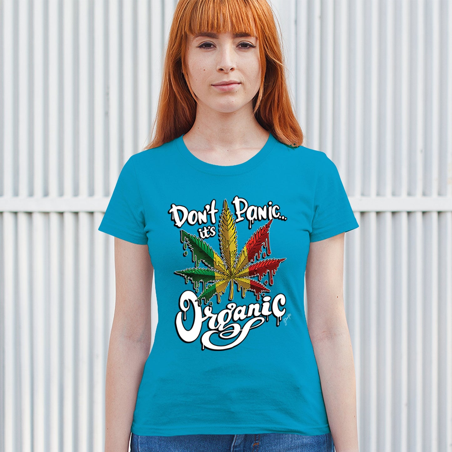 Don't Panic It's Organic T-Shirt 420 Weed Pot Cannabis 7 Colors size S to 3XL