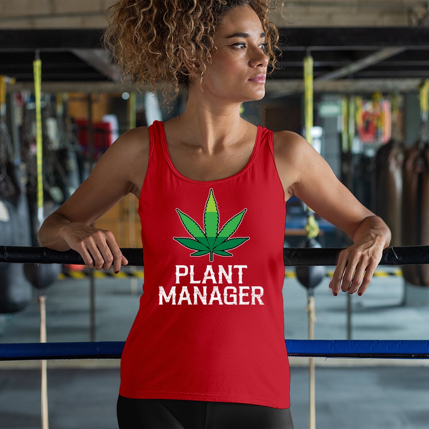 Plant Manager Women's Tank Top Funny Pot Leaf 4 colors size S to 2XL