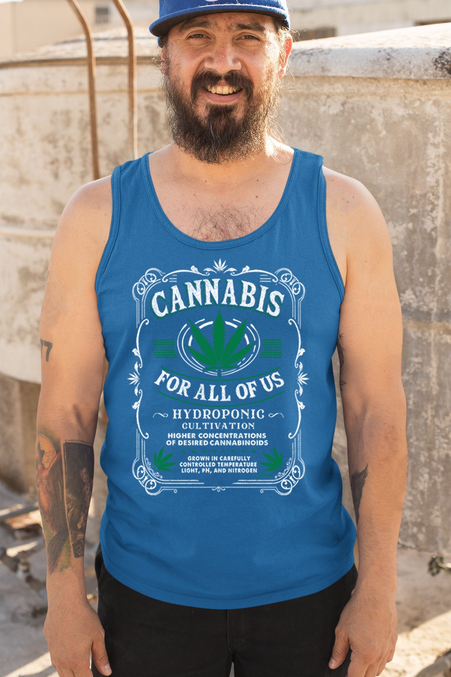 Cannabis For All Tank Top Funny 420 Weed Pot Leaf Marijuana 5 colors size S to 3XL