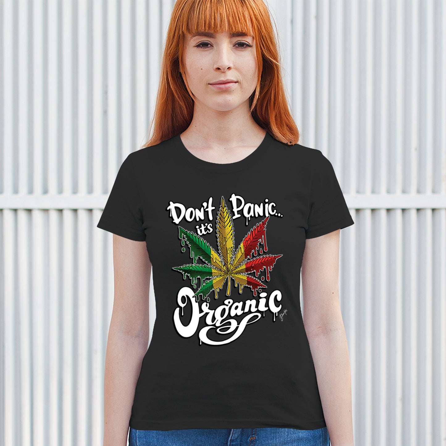 Don't Panic It's Organic T-Shirt 420 Weed Pot Cannabis 7 Colors size S to 3XL