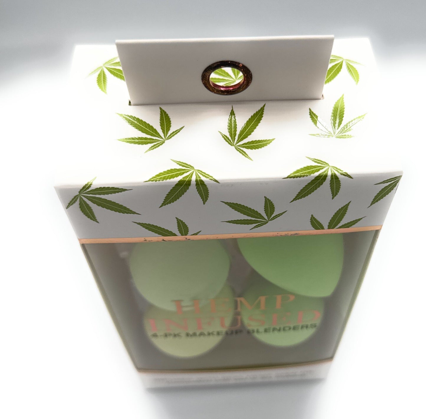 4 Pack Makeup Blenders Hemp Infused  With Real Seed Oil Dry Or Wet Use New