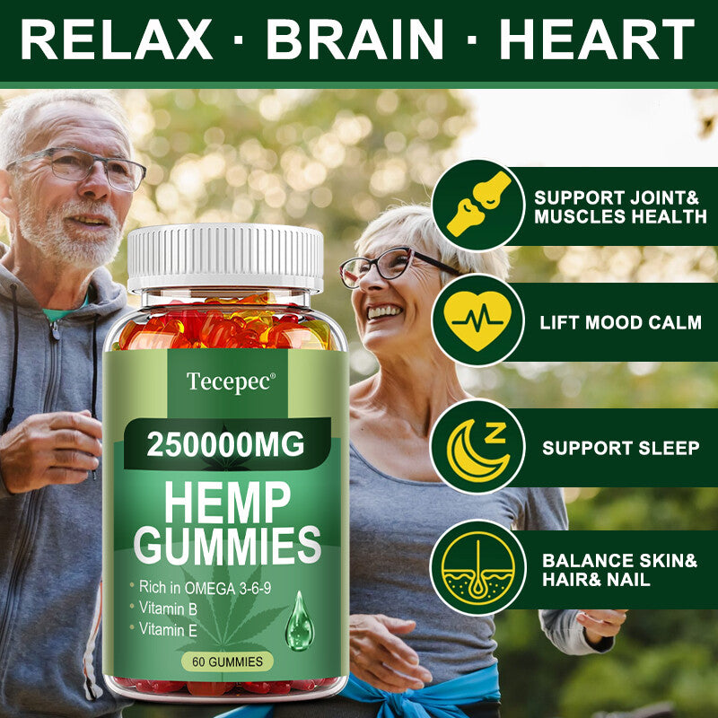 Vegan Gummies For Supports Sleep Health, Promotes Relaxation And Calm Mind