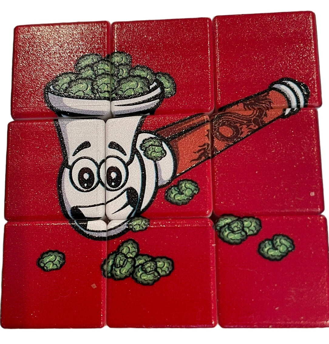 Marijuana Stoner Buddies Rubix Cube Deluxe - Works - 420 Game Cannabis Fun!!