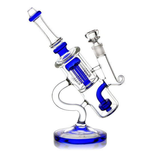 10'' Water Pipe Special Bong Perc Bong Smoking Hookah Heavy Glass Bongs - Maryjanes Bong Shop