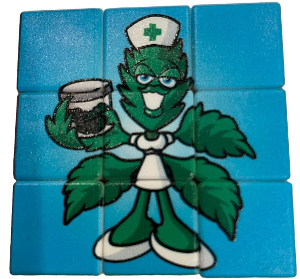 Marijuana Stoner Buddies Rubix Cube Deluxe - Works - 420 Game Cannabis Fun!!