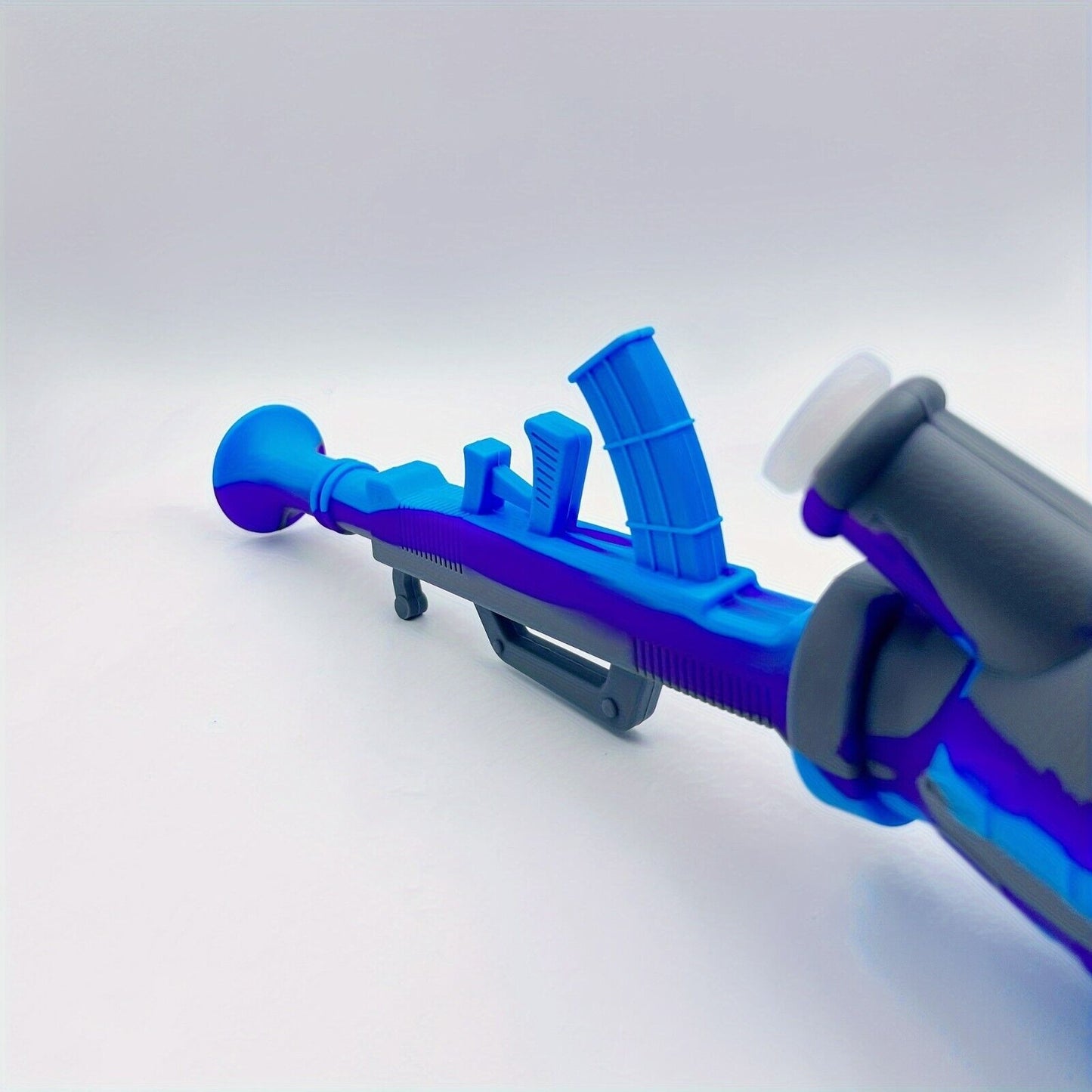 Silicone Hookah, 11.2" Big Detachable Submachine Gun Design Silicone Water Pipe