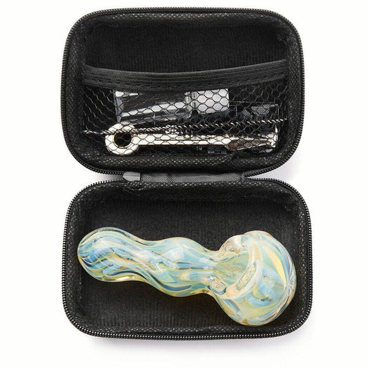 4 Inch Tobacco Smoking Glass Pipe Gorgeous Bowl Collectible Handmade Pipes - Maryjanes Bong Shop