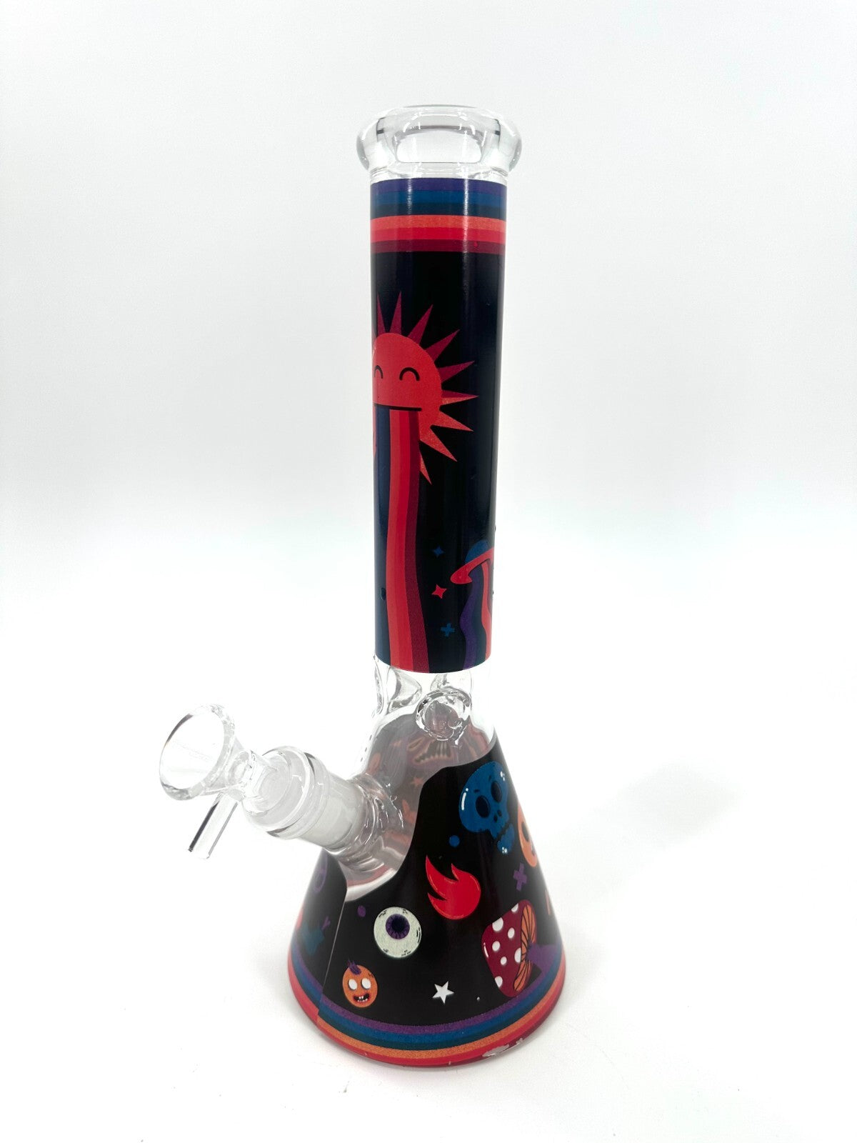 11" Cute Black Cartoon Hookah Glass Bong Water Pipes Best Gift High Quality
