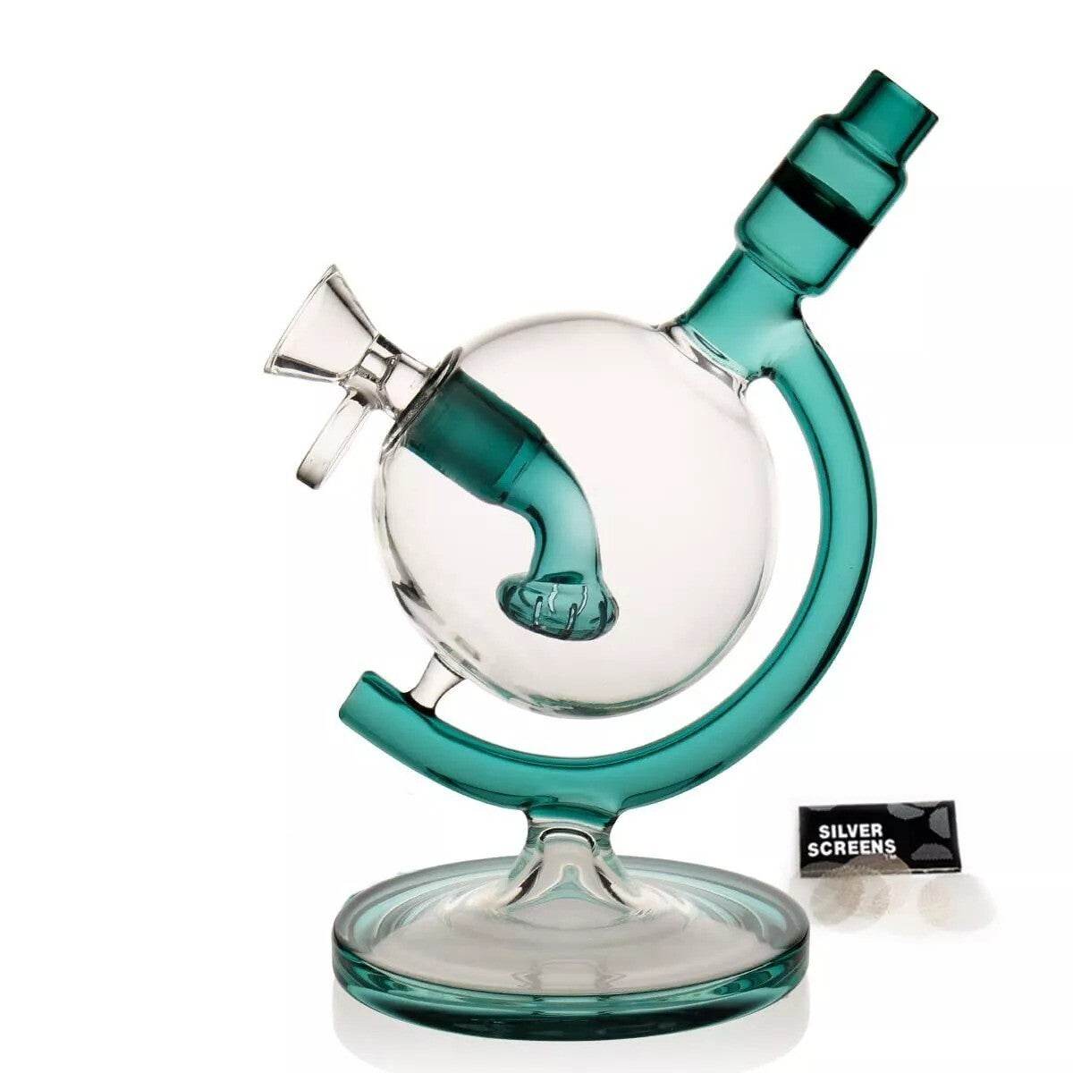 8inch Round Glass Bong 14.5mm Filter Small Glass Water Pipes Handmade Bongs - Maryjanes Bong Shop