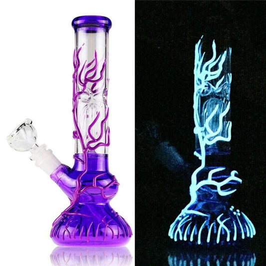 10'' Water Pipe Bong Perc Bong Smoking Hookah Heavy Glass Bongs w/ ICE catcher - Maryjanes Bong Shop